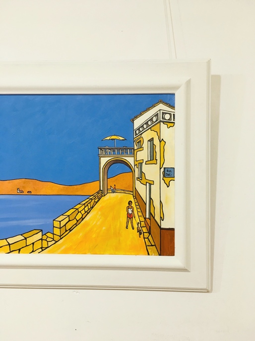 'The Parasol over the Archway (Cadaques)' by artist Iain Carby